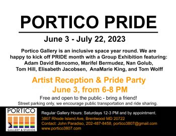 Portico pride artist reception & pride party.